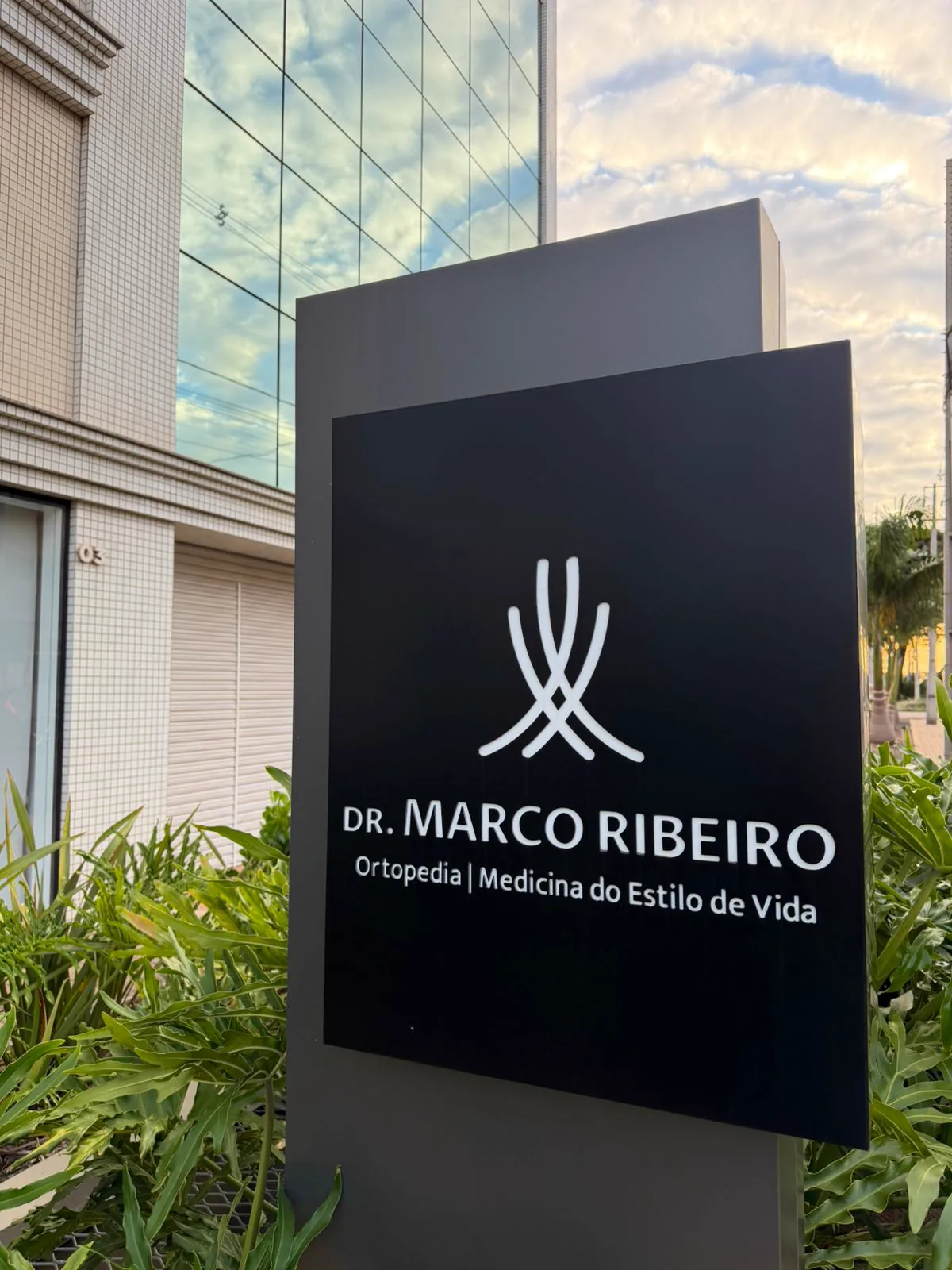 Recepção da Clínica Dr. Marco Ribeiro em Toledo - PR
